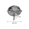 INLIGHT TRIFOTO SPOT METALLIKO NIKEL MAT GU10 F25x7cm 9075-3